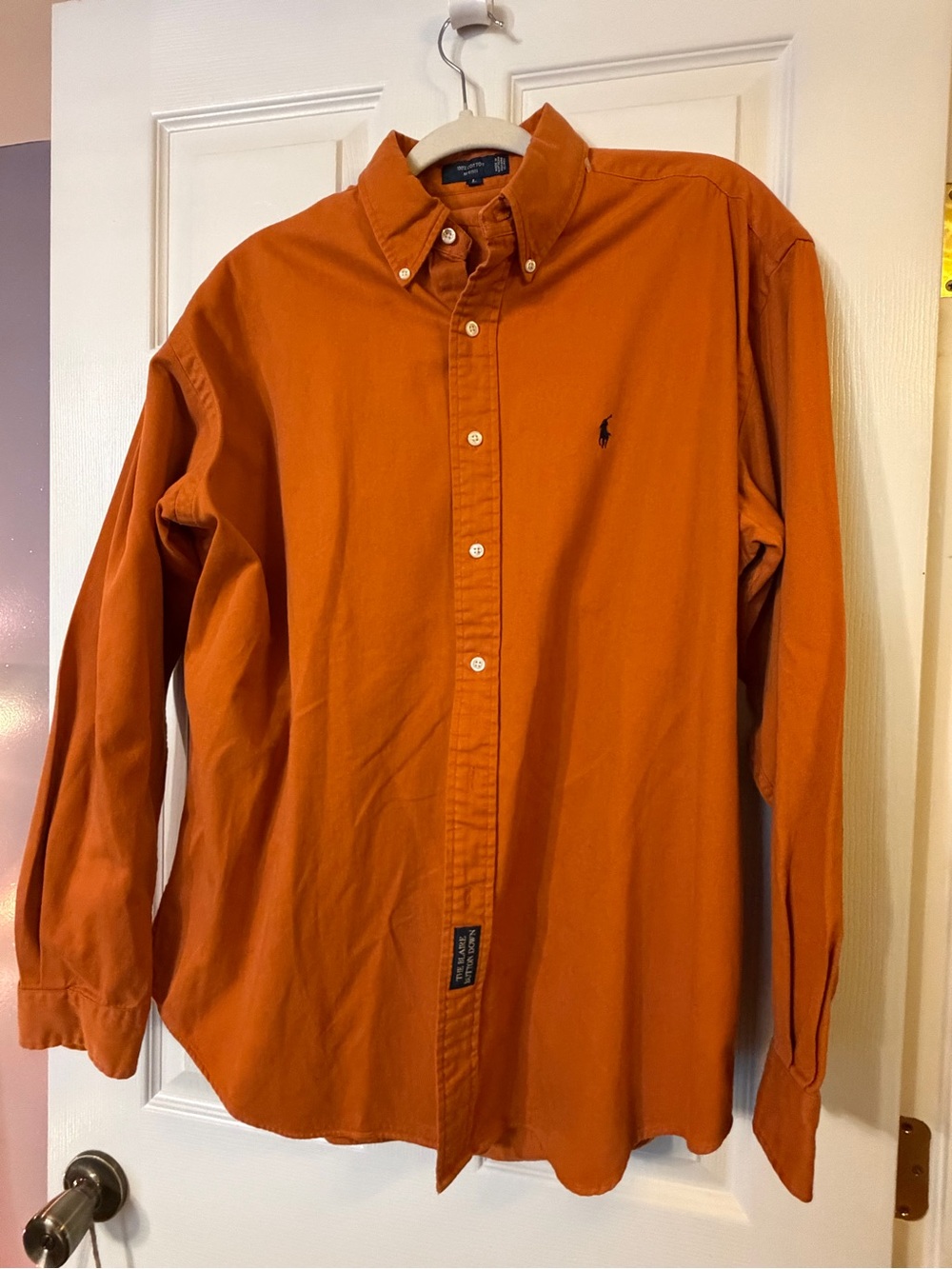 Ralph Lauren The Blaire Button Down Long Sleeve Size Large ~Embroidered RL